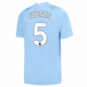 Camiseta Manchester City Stones 5 Primera Equipación 2023-2024