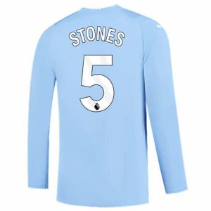 Camiseta Manchester City Stones 5 Primera Equipación 2023-2024 - Manga Larga