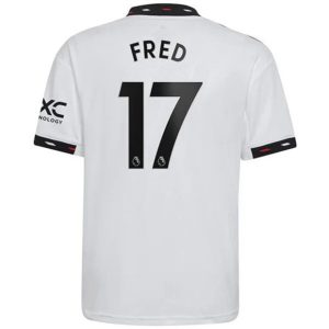 Camiseta Manchester United Fred 17 Segunda Equipación 2022 2023