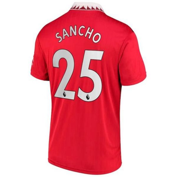 Camiseta Manchester United Jadon Sancho 25 Primera Equipación 2022 2023