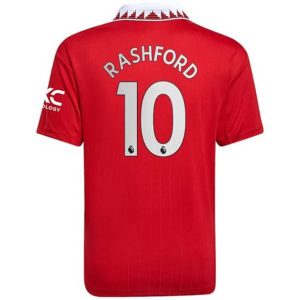 Camiseta Manchester United Marcus Rashford 10 Primera Equipación 2022 2023