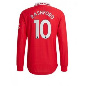 Camiseta Manchester United Marcus Rashford 10 Primera Equipación 2022 2023 - Manga Larga