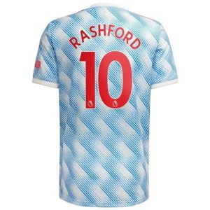 Camiseta Manchester United Marcus Rashford 10 Segunda Equipación 2021 2022