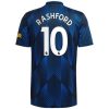 Camiseta Manchester United Marcus Rashford 10 Tercera Equipación 2021 2022