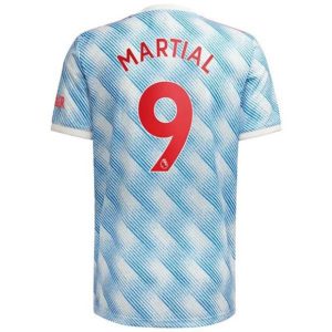 Camiseta Manchester United Martial 9 Segunda Equipación 2021 2022
