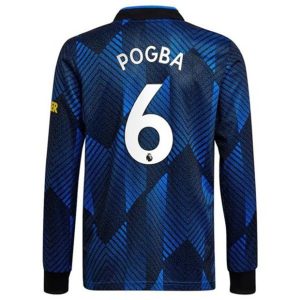 Camiseta Manchester United Paul Pogba 6 Tercera Equipación 2021 2022 - Manga Larga