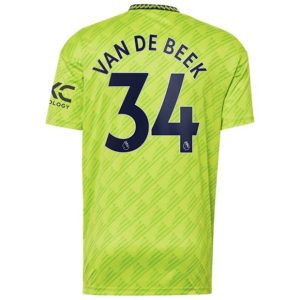 Camiseta Manchester United Van De Beek 34 Tercera Equipación 2022 2023