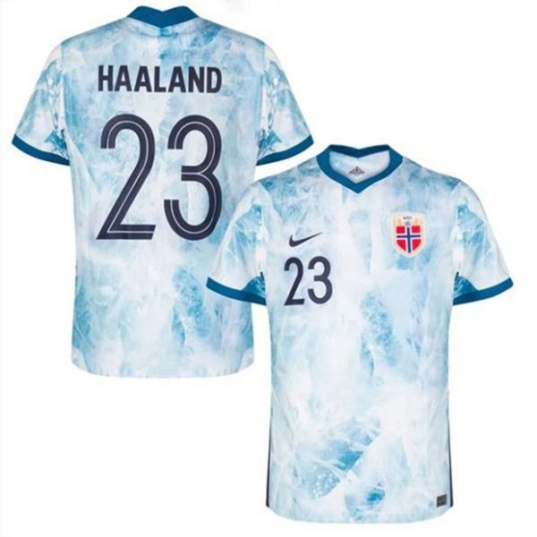 Camiseta Noruega Erling Haaland 23 Segunda Equipación 2021