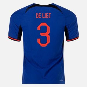 Camiseta Países Bajos De Ligt 3 Segunda Equipación 2022