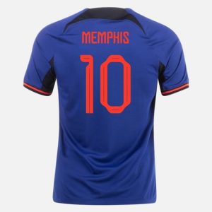 Camiseta Países Bajos Memphis Depay 10 Segunda Equipación 2022