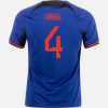 Camiseta Países Bajos Virgil van Dijk 4 Segunda Equipación 2022