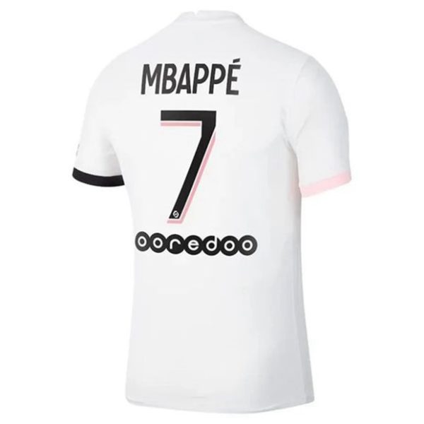 Camiseta Paris Saint Germain PSG Kylian Mbappé 7 Segunda Equipación 2021 2022