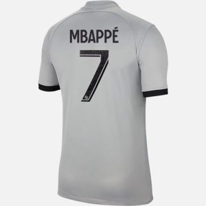 Camiseta Paris Saint Germain PSG Kylian Mbappé 7 Segunda Equipación 2022 2023