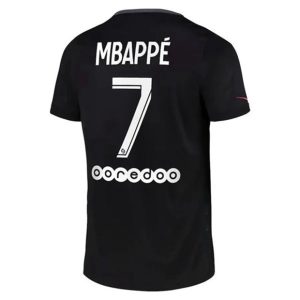 Camiseta Paris Saint Germain PSG Kylian Mbappé 7 Tercera Equipación 2021 2022