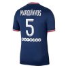 Camiseta Paris Saint Germain PSG Marquinhos 5 Primera Equipación 2021 2022
