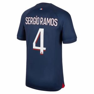 Camiseta Paris Saint Germain PSG Sergio Ramos 4 Primera Equipación 2023-2024
