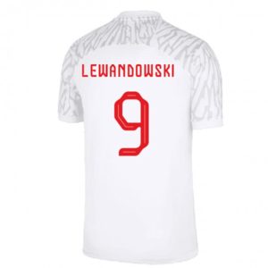 Camiseta Polonia Robert Lewandowski 9 Primera Equipación 2022