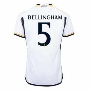 Camiseta Real Madrid Bellingham 5 Primera Equipación 2023-2024