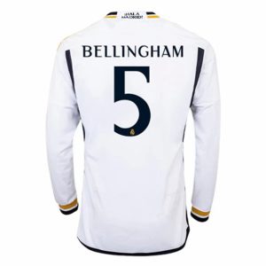 Camiseta Real Madrid Bellingham 5 Primera Equipación 2023-2024 - Manga Larga
