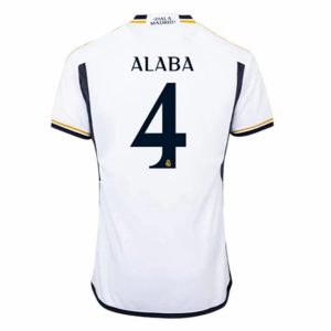 Camiseta Real Madrid David Alaba 4 Primera Equipación 2023-2024