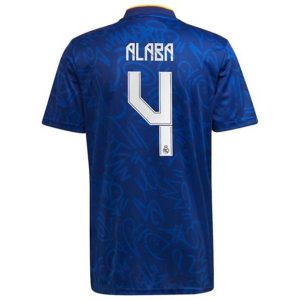 Camiseta Real Madrid David Alaba 4 Segunda Equipación 2021 2022