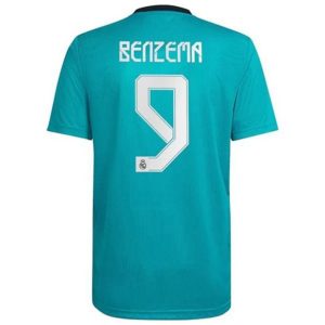 Camiseta Real Madrid Karim Benzema 9 Tercera Equipación 2021 2022