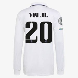 Camiseta Real Madrid Vinícius Júnior 20 Primera Equipación 2022-23 - Manga Larga