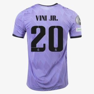 Camiseta Real Madrid Vinícius Júnior 20 Segunda Equipación 2022-23