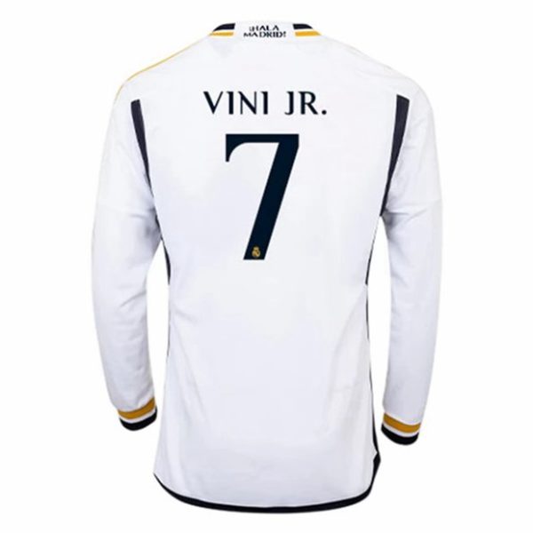 Camiseta Real Madrid Vinícius Júnior 7 Primera Equipación 2023-2024 - Manga Larga