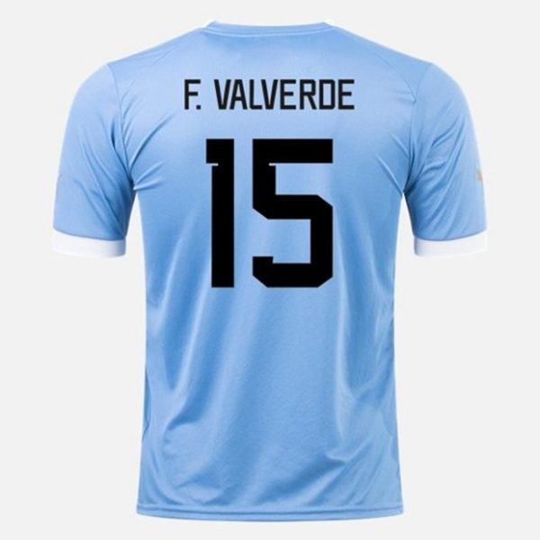 Camiseta Uruguay Federico Valverde 15 Primera Equipación 2022