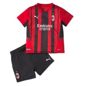 Conjunto AC Milan Primera Equipación Niño 2021-22