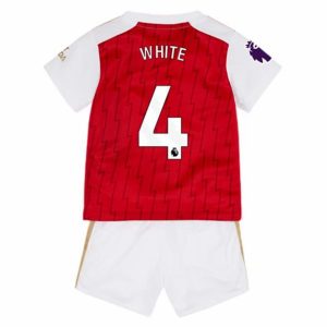 Conjunto Arsenal White 4 Primera Equipación Niño 2023-2024