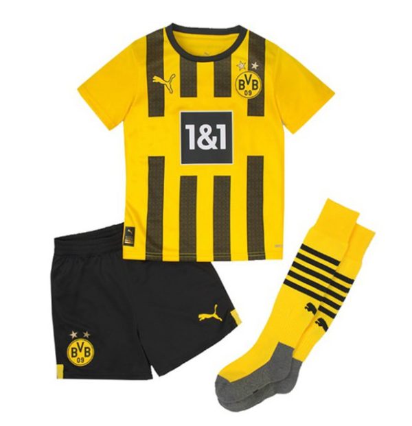 Conjunto BVB Borussia Dortmund Jude Bellingham #22 Primera Equipación Niño 2022 2023