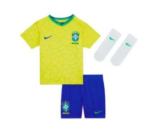 Conjunto Brasil Primera Equipación Niño 2022