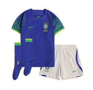 Conjunto Brasil Segunda Equipación Niño 2022