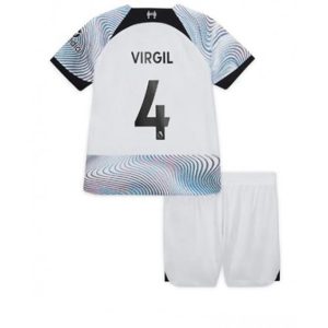 Conjunto Liverpool Virgil van Dijk 4 Segunda Equipación Niño 2022-23