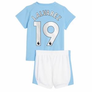 Conjunto Manchester City J. Alvarez 19 Primera Equipación Niño 2023-2024