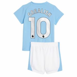 Conjunto Manchester City Jack Grealish 10 Primera Equipación Niño 2023-2024