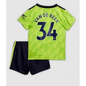 Conjunto Manchester United Van De Beek 34 Tercera Equipación Niño 2022-23