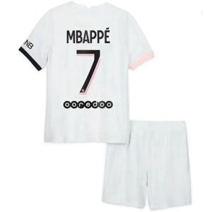 Conjunto Paris Saint Germain PSG Kylian Mbappé 7 Segunda Equipación Niño 2021-22