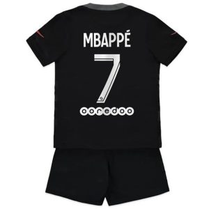 Conjunto Paris Saint Germain PSG Kylian Mbappé 7 Tercera Equipación Niño 2021-22