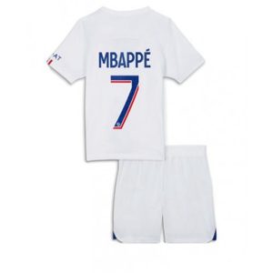 Conjunto Paris Saint Germain PSG Kylian Mbappé 7 Tercera Equipación Niño 2022 2023