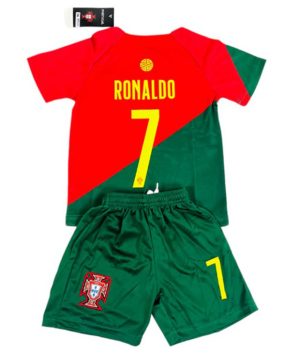 Conjunto Portugal Ronaldo 7 Primera Equipación Niño 2022