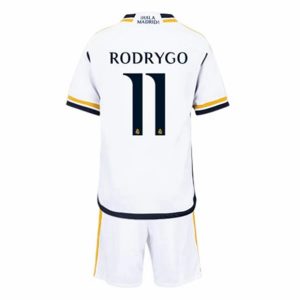 Conjunto Real Madrid Rodrygo 11 Primera Equipación Niño 2023-2024