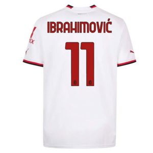camiseta de futbol AC Milan Zlatan Ibrahimović 11 Segunda Equipación 2022-23