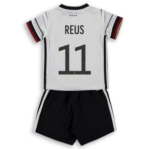 camiseta de futbol Alemania Marco Reus 11 Primera Equipación Niño Kit 2021
