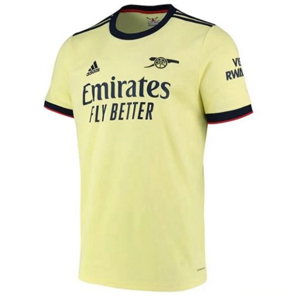 camiseta de futbol Arsenal Aubameyang 14 Segunda Equipación 2021