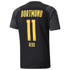 camiseta de futbol BVB Borussia Dortmund Marco Reus 11 Segunda Equipación 2021 2022