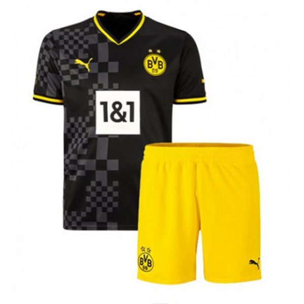 camiseta de futbol BVB Borussia Dortmund Marco Reus 11 Segunda Equipación Niño Kit 2022-23