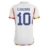 camiseta de futbol Bélgica Eden Hazard 10 Segunda Equipación 2022